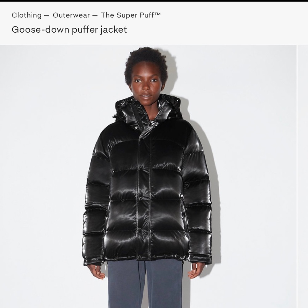 Aritzia Super World Super Puff Liquid Shine S regular length